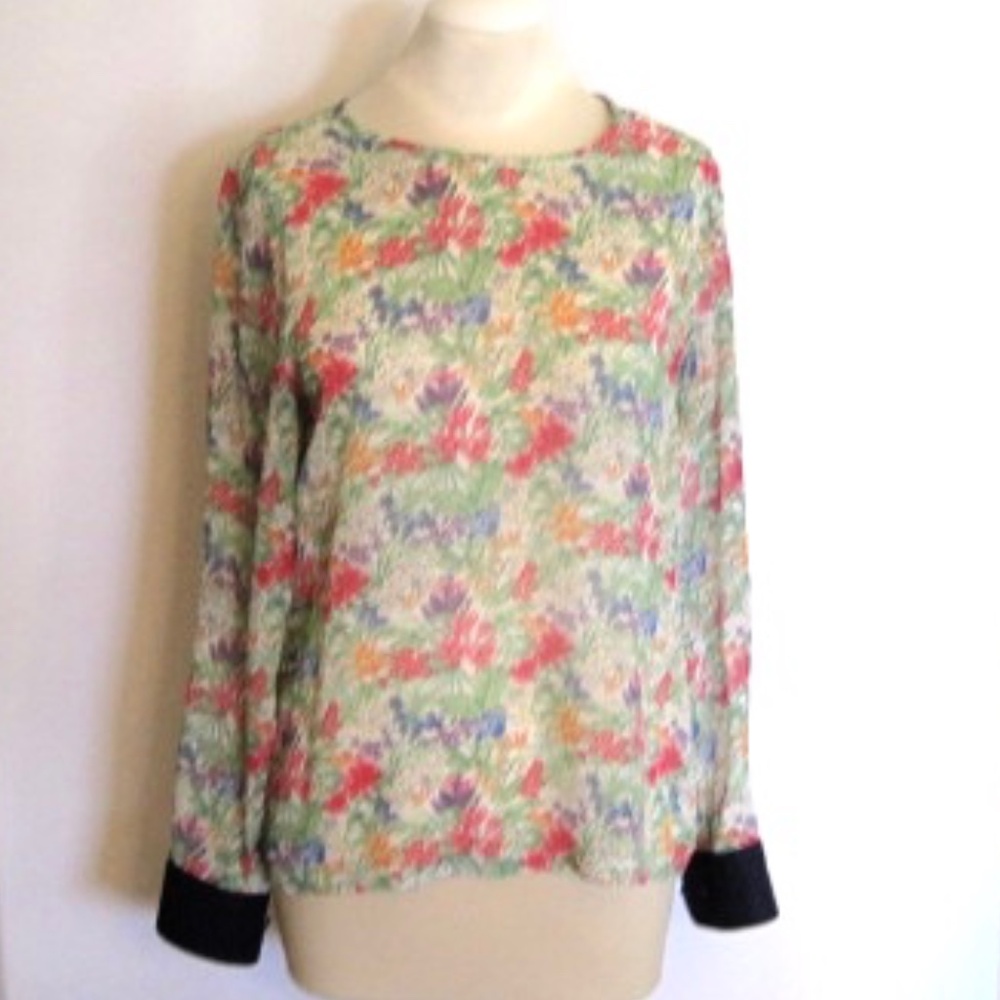 Equipment Femme Semi-Sheer Silk Top